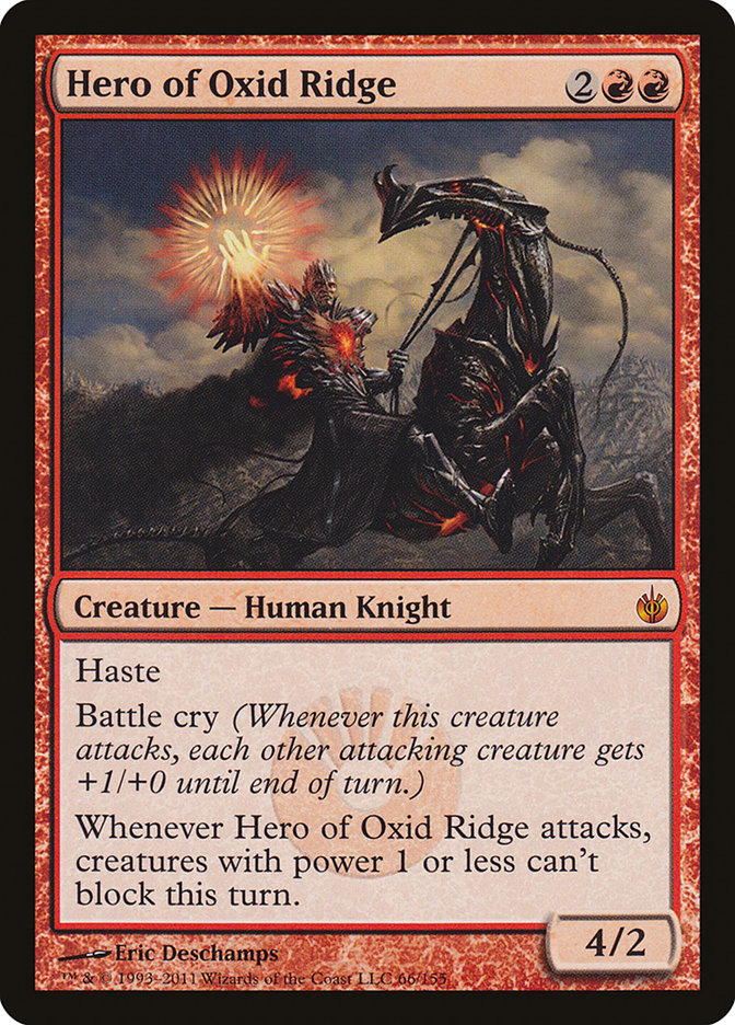 Hero of Oxid Ridge [Mirrodin Besieged] MTG Single Magic: The Gathering | Red Claw Gaming