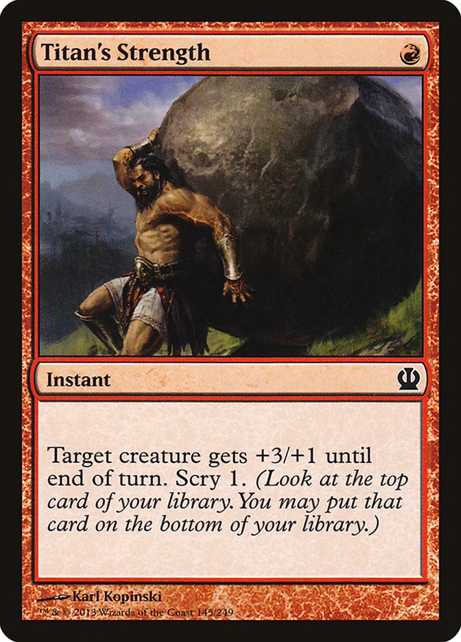 Titan's Strength [Theros] MTG Single Magic: The Gathering | Red Claw Gaming