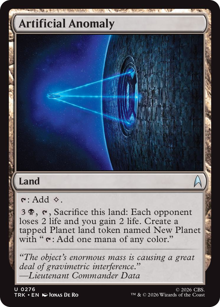 Artificial Anomaly [Star Trek] MTG Single Magic: The Gathering | Red Claw Gaming