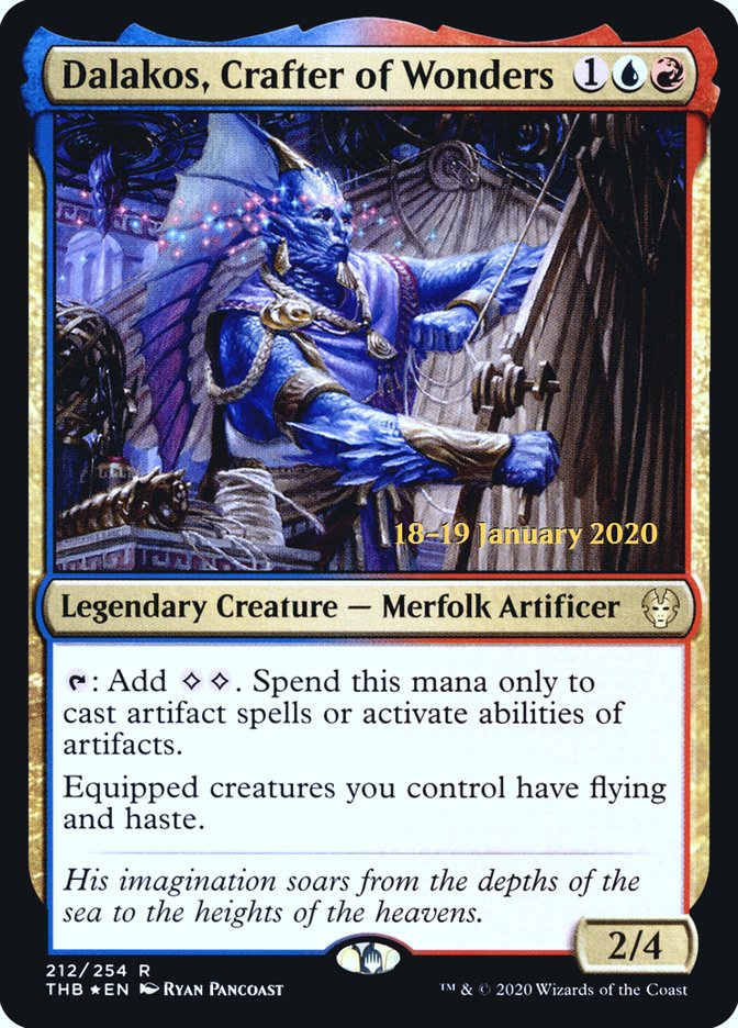 Dalakos, Crafter of Wonders [Theros Beyond Death Prerelease Promos] MTG Single Magic: The Gathering | Red Claw Gaming