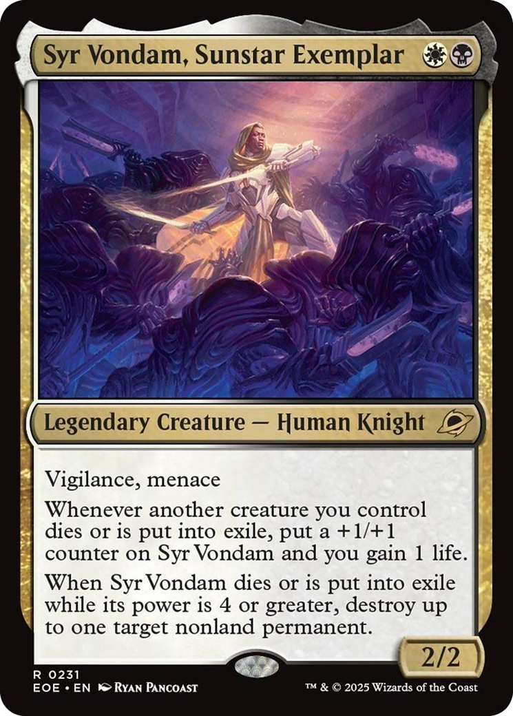Syr Vondam, Sunstar Exemplar [Edge of Eternities] MTG Single Magic: The Gathering | Red Claw Gaming