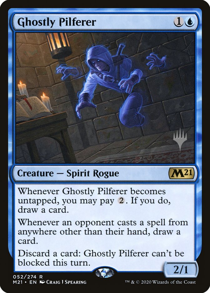Ghostly Pilferer (Promo Pack) [Core Set 2021 Promos] MTG Single Magic: The Gathering | Red Claw Gaming