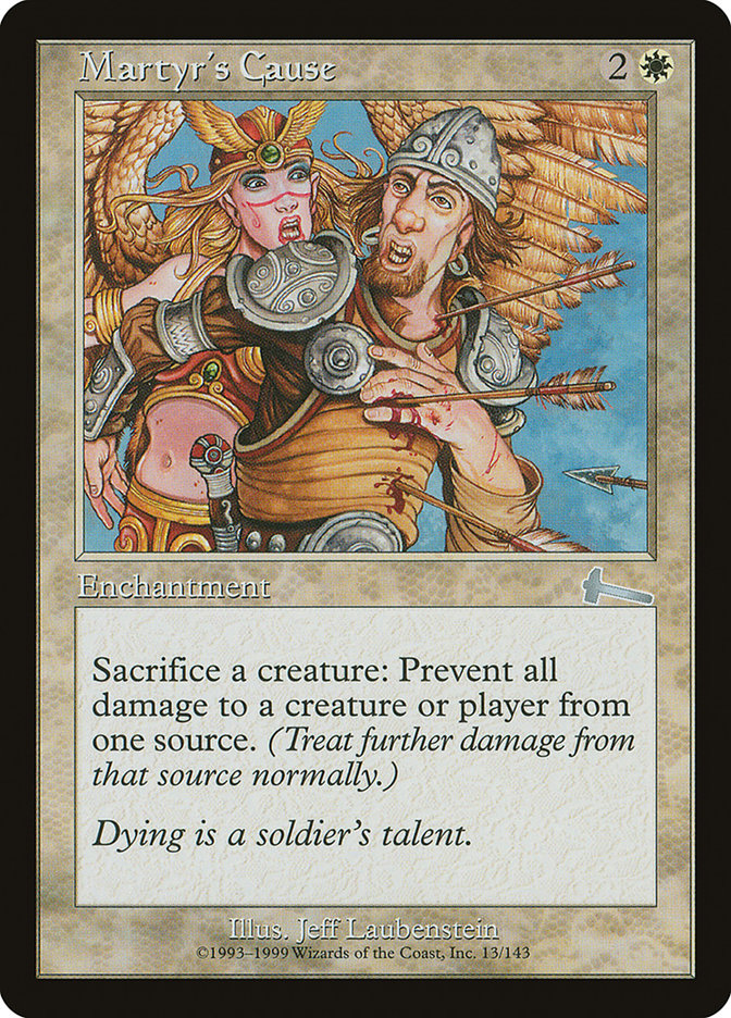 Martyr's Cause [Urza's Legacy] MTG Single Magic: The Gathering | Red Claw Gaming