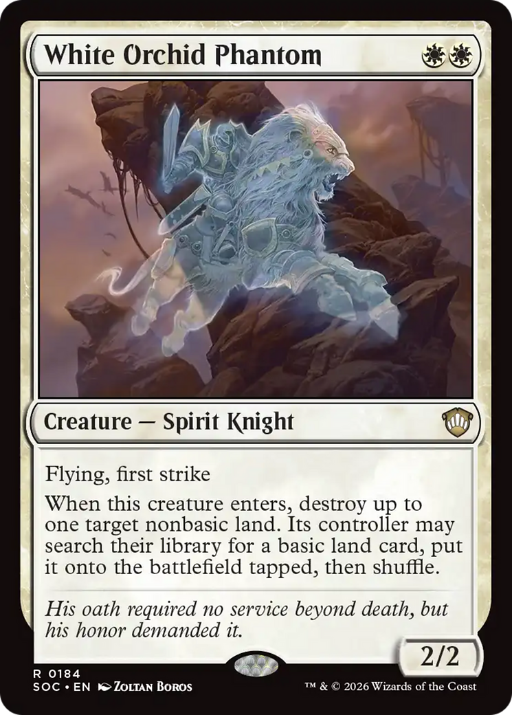White Orchid Phantom [Secrets of Strixhaven Commander] MTG Single Magic: The Gathering | Red Claw Gaming
