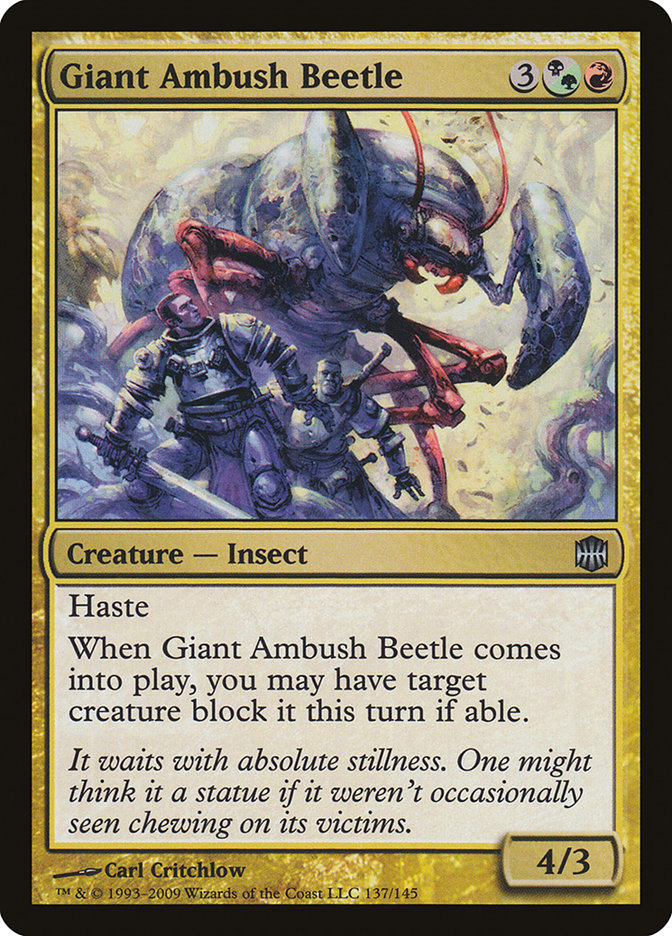 Giant Ambush Beetle [Alara Reborn] MTG Single Magic: The Gathering | Red Claw Gaming