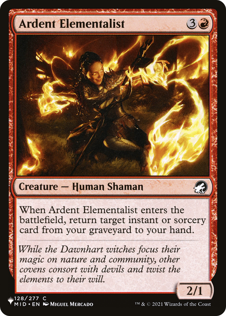 Ardent Elementalist [The List] MTG Single Magic: The Gathering | Red Claw Gaming
