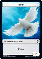 Bird (001) // Soldier Double-Sided Token [Kaldheim Commander Tokens] MTG Single Magic: The Gathering | Red Claw Gaming