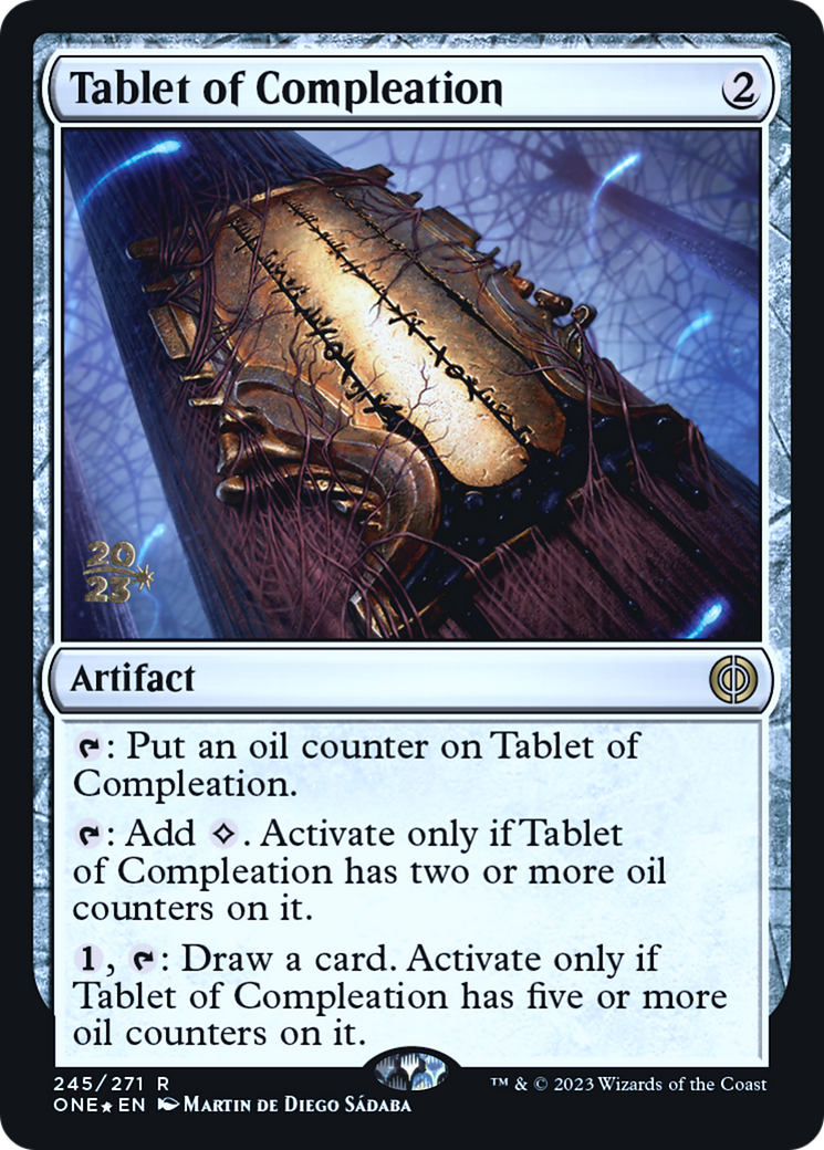 Tablet of Compleation [Phyrexia: All Will Be One Prerelease Promos] MTG Single Magic: The Gathering | Red Claw Gaming