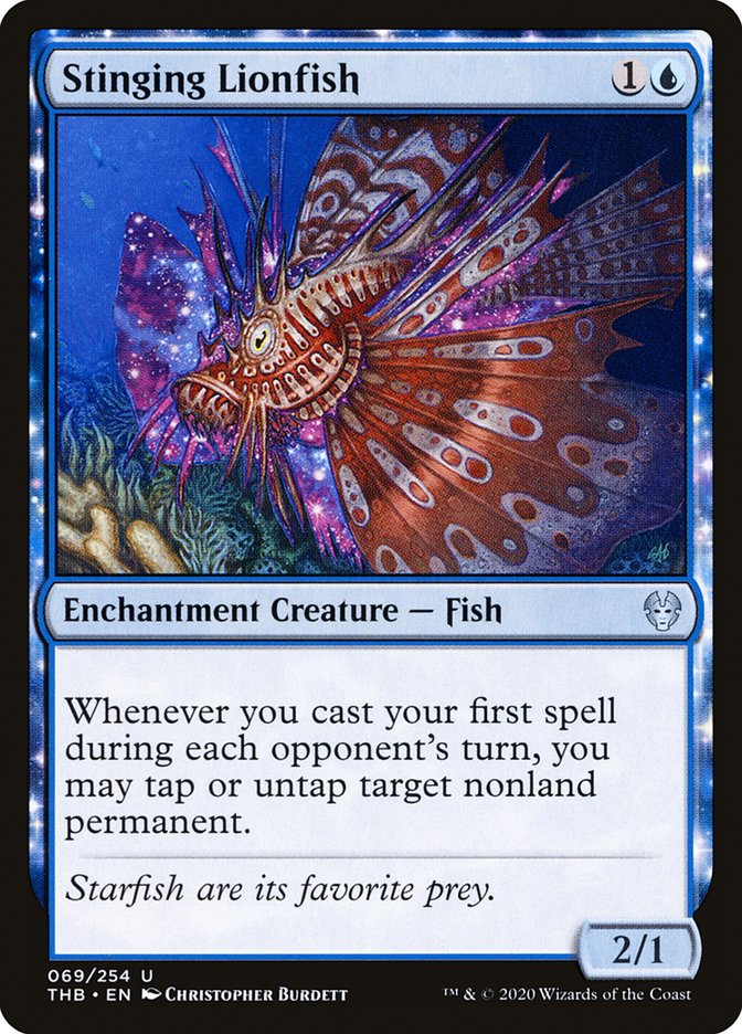 Stinging Lionfish [Theros Beyond Death] MTG Single Magic: The Gathering | Red Claw Gaming