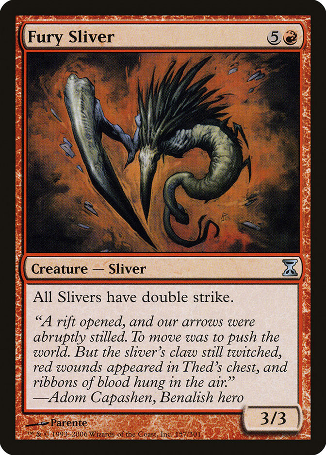 Fury Sliver [Time Spiral] MTG Single Magic: The Gathering | Red Claw Gaming