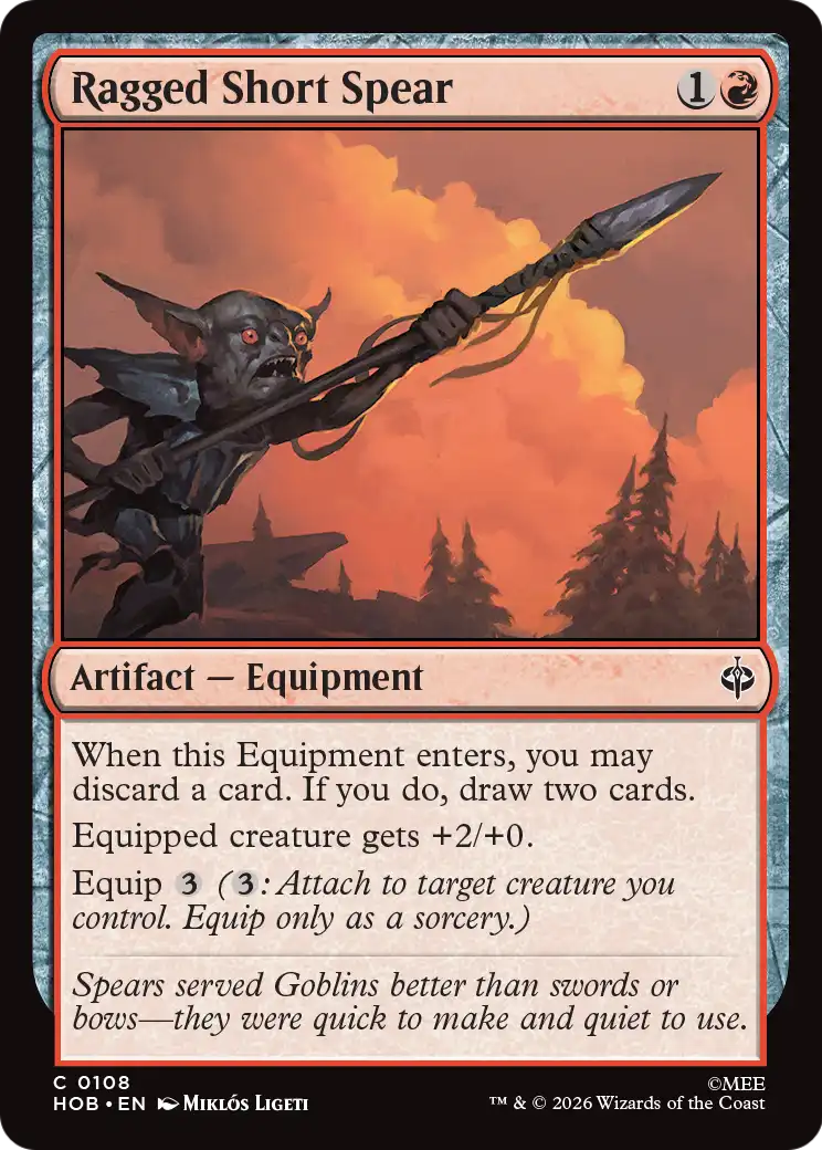 Ragged Short Spear [The Hobbit] | Red Claw Gaming