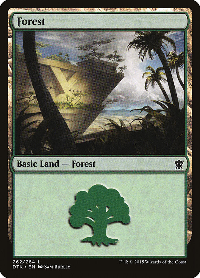 Forest (262) [Dragons of Tarkir] MTG Single Magic: The Gathering | Red Claw Gaming