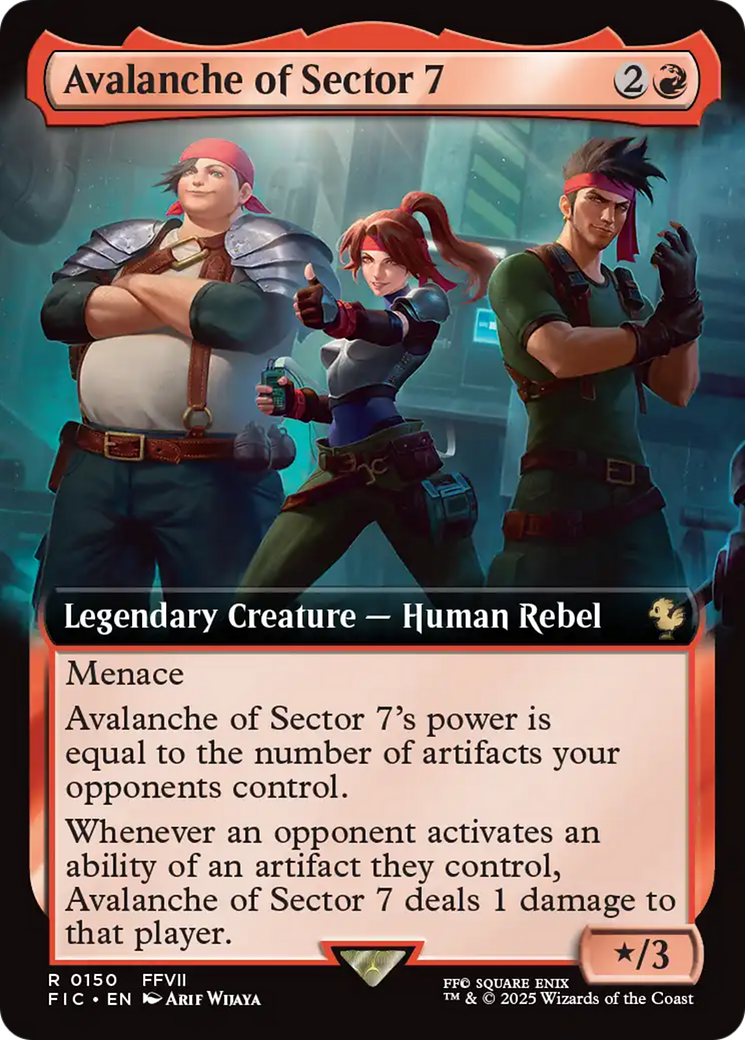 Avalanche of Sector 7 (Extended Art) [FINAL FANTASY Commander] MTG Single Magic: The Gathering | Red Claw Gaming