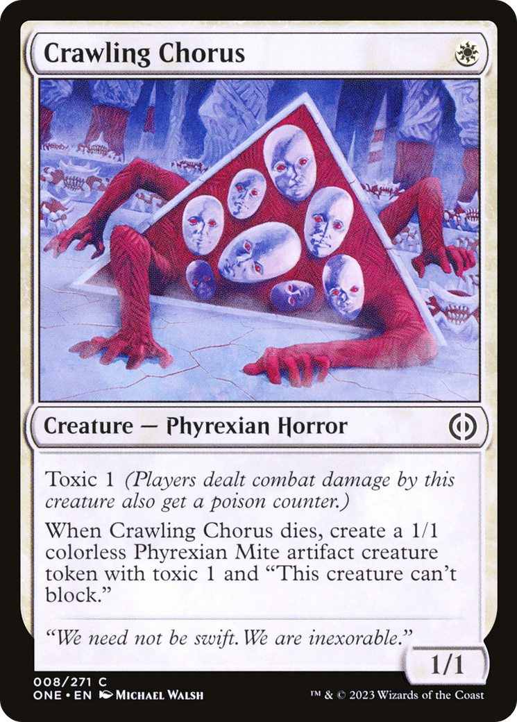 Crawling Chorus [Phyrexia: All Will Be One] MTG Single Magic: The Gathering | Red Claw Gaming