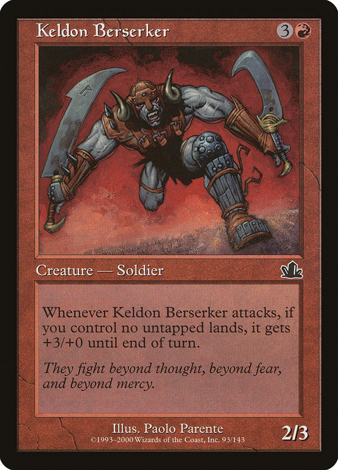 Keldon Berserker [Prophecy] MTG Single Magic: The Gathering | Red Claw Gaming