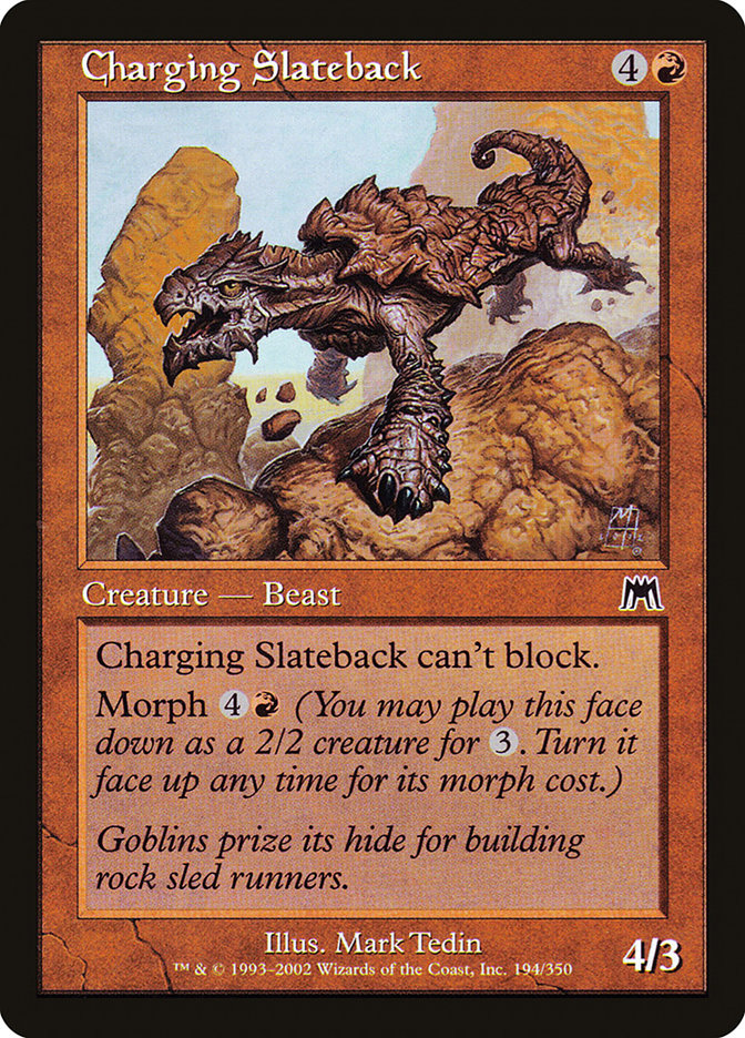 Charging Slateback [Onslaught] MTG Single Magic: The Gathering | Red Claw Gaming