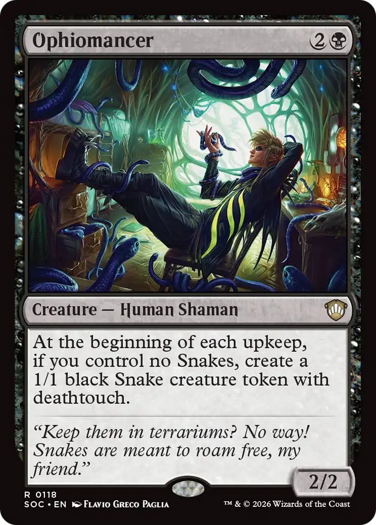 Ophiomancer [Secrets of Strixhaven Commander] MTG Single Magic: The Gathering | Red Claw Gaming