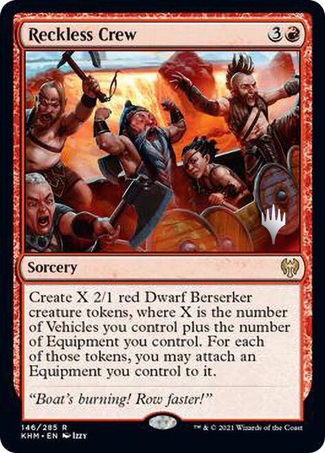 Reckless Crew (Promo Pack) [Kaldheim Promos] MTG Single Magic: The Gathering | Red Claw Gaming