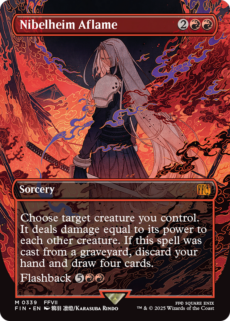 Nibelheim Aflame (Borderless) [FINAL FANTASY] MTG Single Magic: The Gathering | Red Claw Gaming