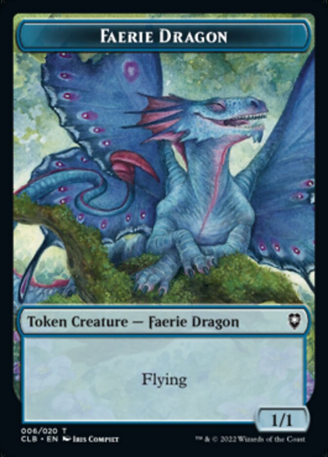 Faerie Dragon Token [Commander Legends: Battle for Baldur's Gate Tokens] MTG Single Magic: The Gathering | Red Claw Gaming