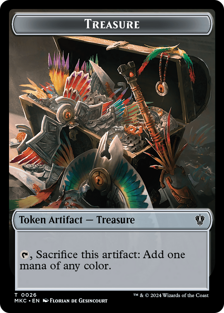 Thopter // Treasure Double-Sided Token [Murders at Karlov Manor Commander Tokens] MTG Single Magic: The Gathering | Red Claw Gaming