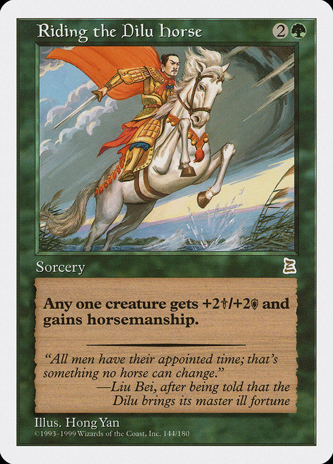 Riding the Dilu Horse [Portal Three Kingdoms] MTG Single Magic: The Gathering | Red Claw Gaming