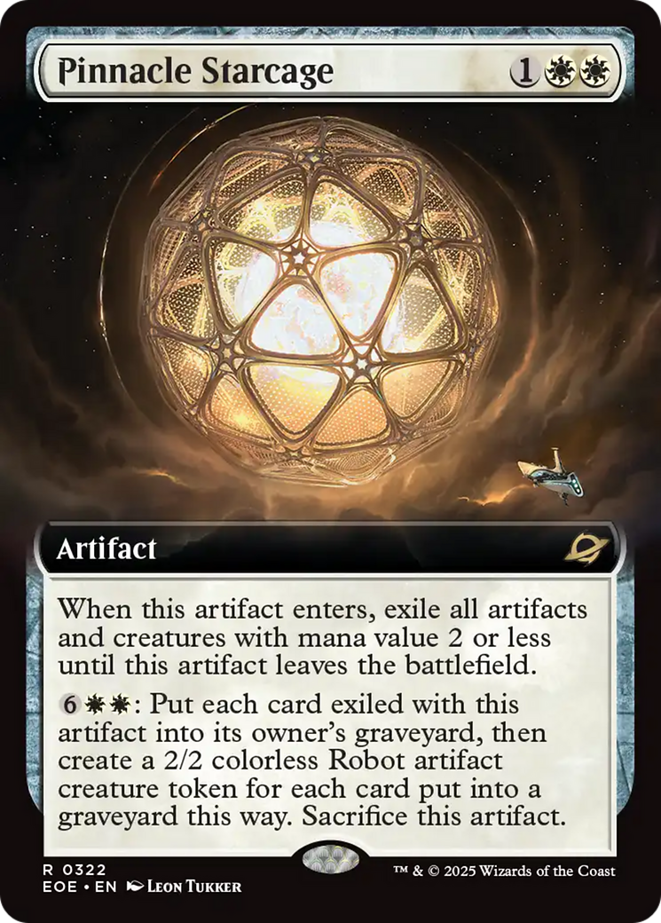 Pinnacle Starcage (Extended Art) [Edge of Eternities] MTG Single Magic: The Gathering | Red Claw Gaming