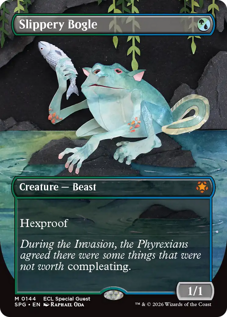 Slippery Bogle (Borderless) [Lorwyn Eclipsed Special Guests] MTG Single Magic: The Gathering | Red Claw Gaming