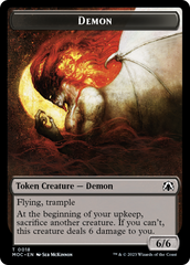 Angel (3) // Demon Double-Sided Token [March of the Machine Commander Tokens] MTG Single Magic: The Gathering | Red Claw Gaming