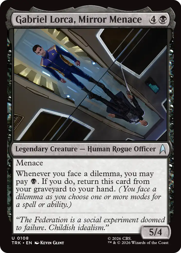 Gabriel Lorca, Mirror Menace [Star Trek] MTG Single Magic: The Gathering | Red Claw Gaming