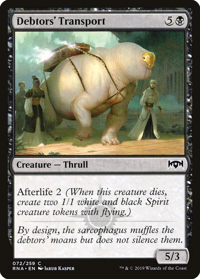 Debtors' Transport [Ravnica Allegiance] MTG Single Magic: The Gathering | Red Claw Gaming