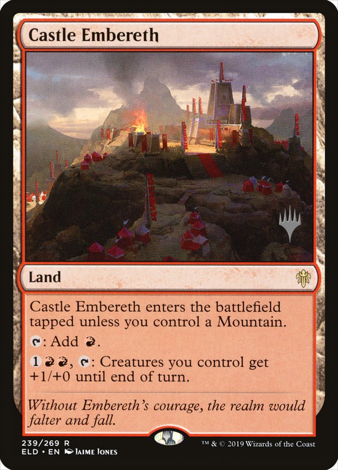 Castle Embereth (Promo Pack) [Throne of Eldraine Promos] MTG Single Magic: The Gathering | Red Claw Gaming