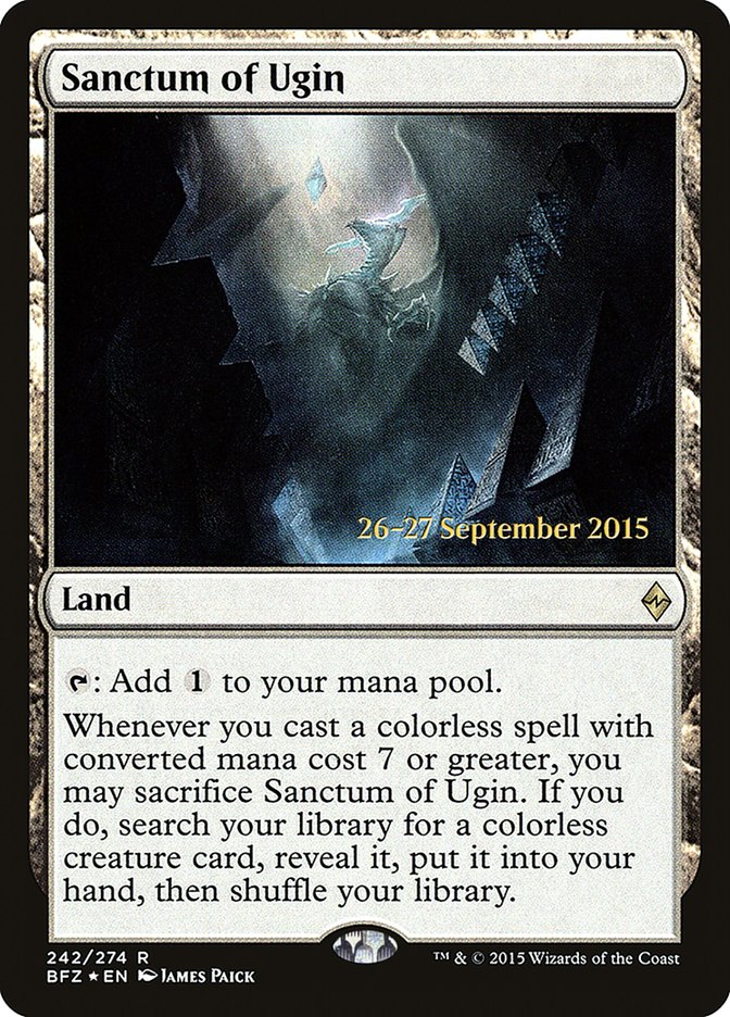 Sanctum of Ugin [Battle for Zendikar Prerelease Promos] MTG Single Magic: The Gathering | Red Claw Gaming