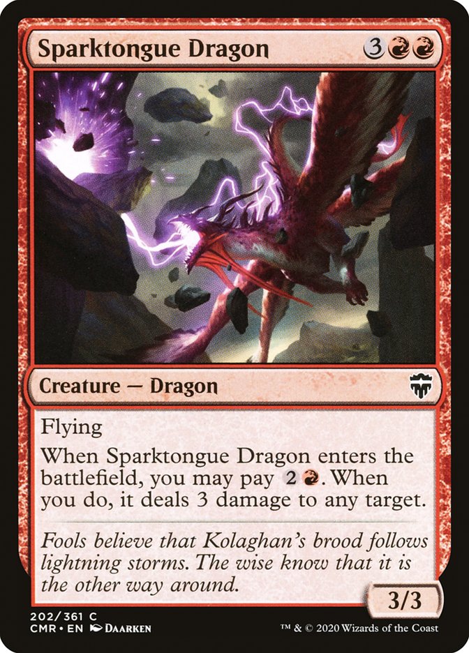 Sparktongue Dragon [Commander Legends] MTG Single Magic: The Gathering | Red Claw Gaming