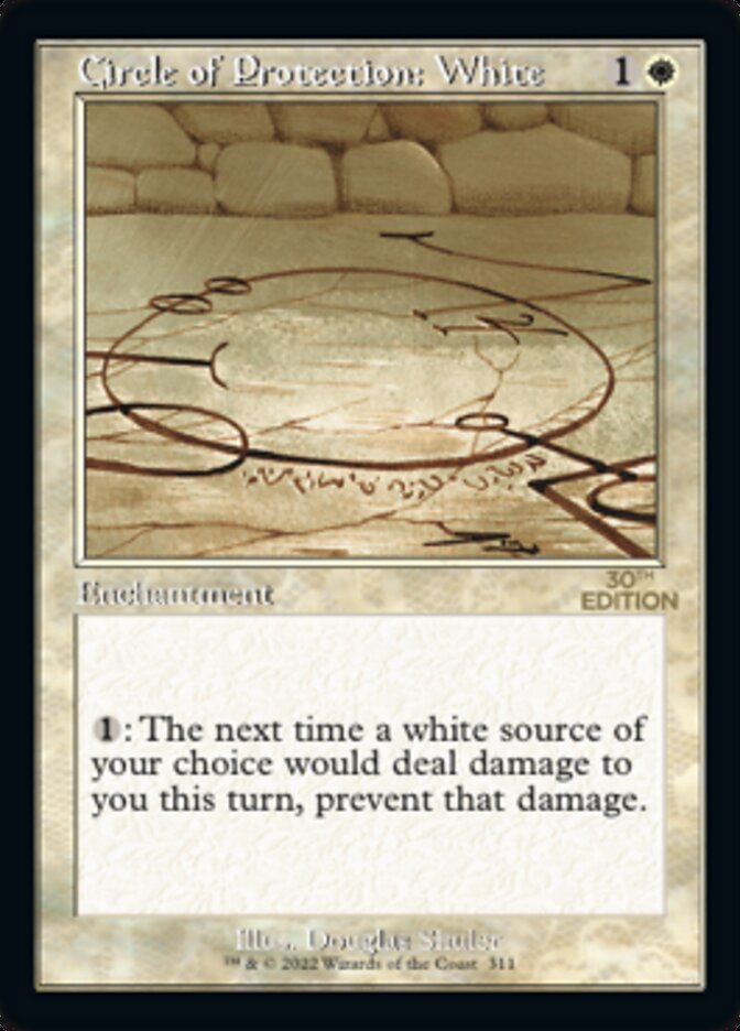 Circle of Protection: White (Retro) [30th Anniversary Edition] MTG Single Magic: The Gathering | Red Claw Gaming