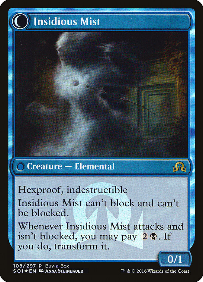 Elusive Tormentor // Insidious Mist (Buy-A-Box) [Shadows over Innistrad Promos] MTG Single Magic: The Gathering | Red Claw Gaming