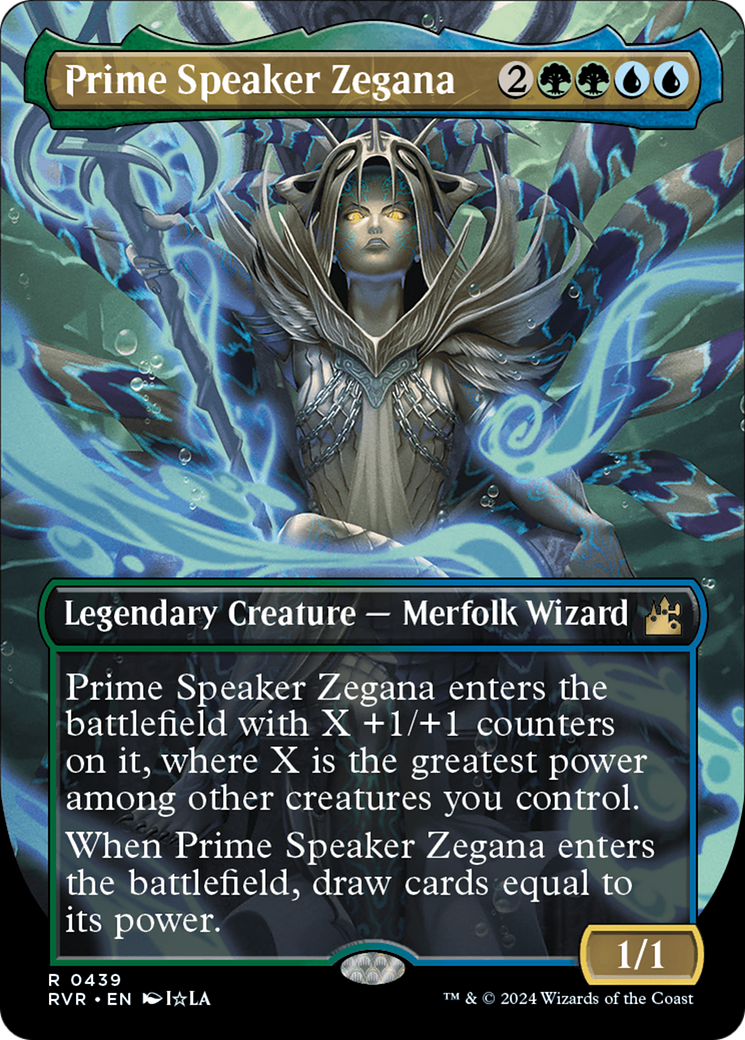 Prime Speaker Zegana (Anime Borderless) [Ravnica Remastered] MTG Single Magic: The Gathering | Red Claw Gaming