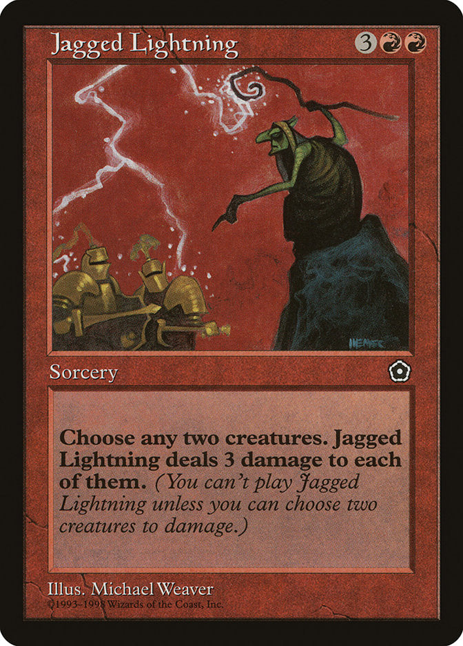 Jagged Lightning [Portal Second Age] MTG Single Magic: The Gathering | Red Claw Gaming