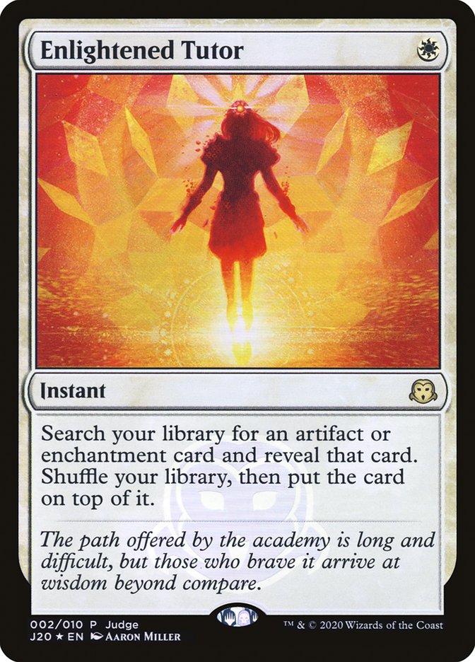 Enlightened Tutor [Judge Gift Cards 2020] MTG Single Magic: The Gathering | Red Claw Gaming