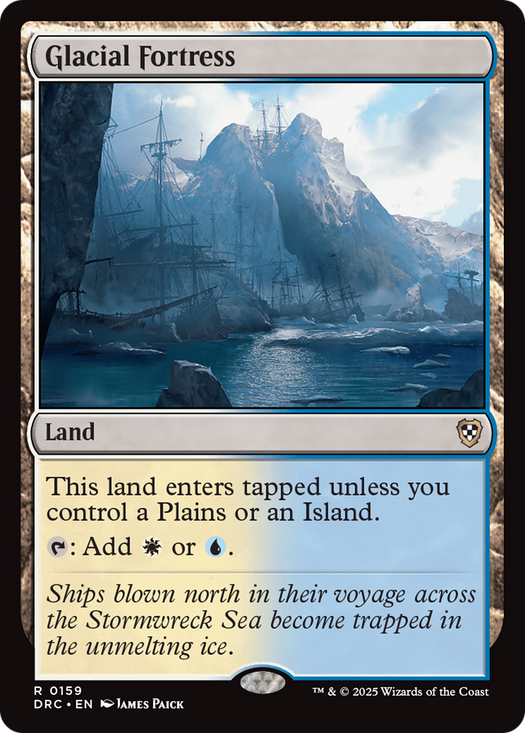 Glacial Fortress [Aetherdrift Commander] MTG Single Magic: The Gathering | Red Claw Gaming