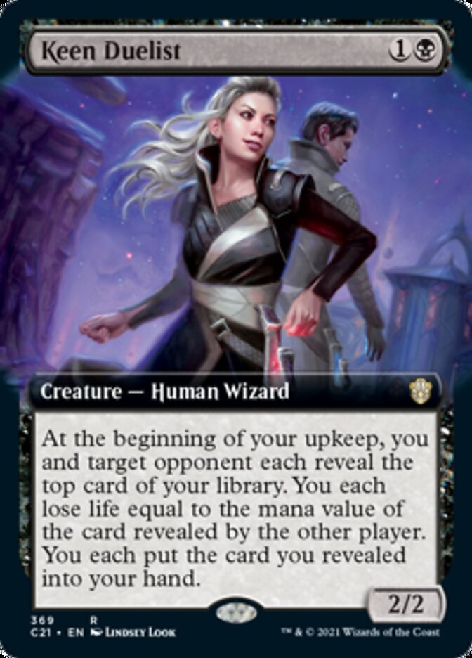Keen Duelist (Extended Art) [Commander 2021] MTG Single Magic: The Gathering | Red Claw Gaming