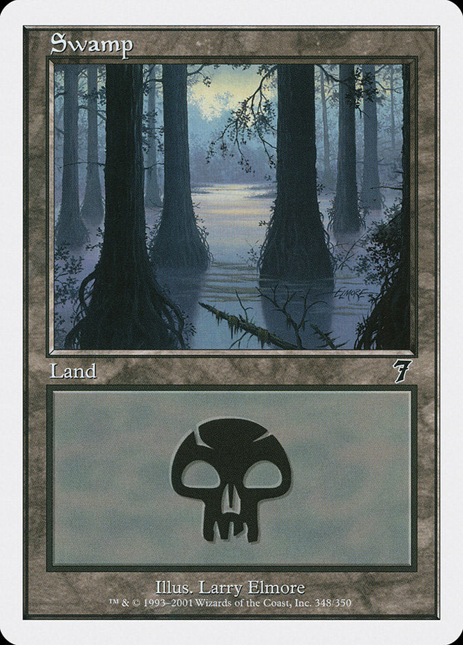 Swamp (348) [Seventh Edition] MTG Single Magic: The Gathering | Red Claw Gaming