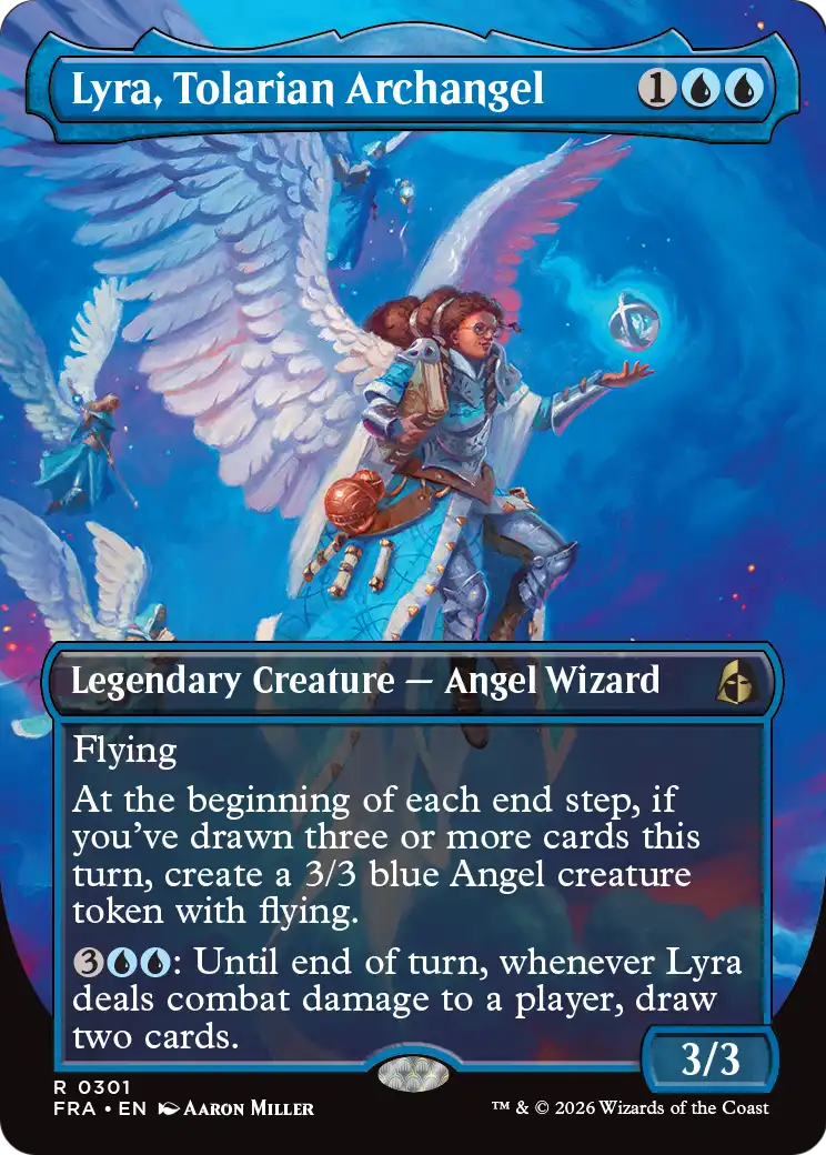 Lyra, Tolarian Archangel (Borderless) [Reality Fracture] MTG Single Magic: The Gathering | Red Claw Gaming