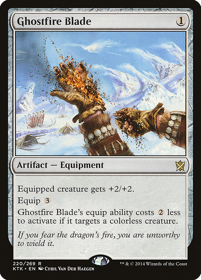 Ghostfire Blade [Khans of Tarkir] MTG Single Magic: The Gathering | Red Claw Gaming