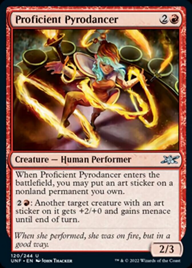 Proficient Pyrodancer [Unfinity] MTG Single Magic: The Gathering | Red Claw Gaming