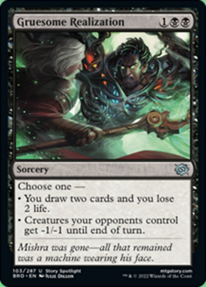 Gruesome Realization [The Brothers' War] MTG Single Magic: The Gathering | Red Claw Gaming