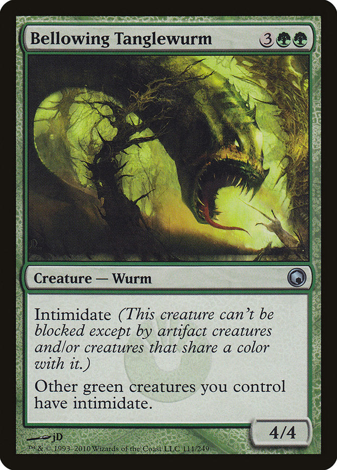 Bellowing Tanglewurm [Scars of Mirrodin] MTG Single Magic: The Gathering | Red Claw Gaming