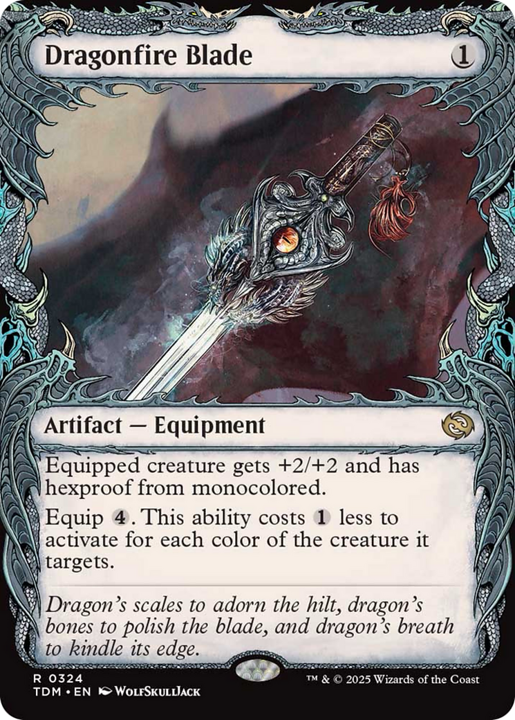 Dragonfire Blade (Showcase) [Tarkir: Dragonstorm] MTG Single Magic: The Gathering | Red Claw Gaming
