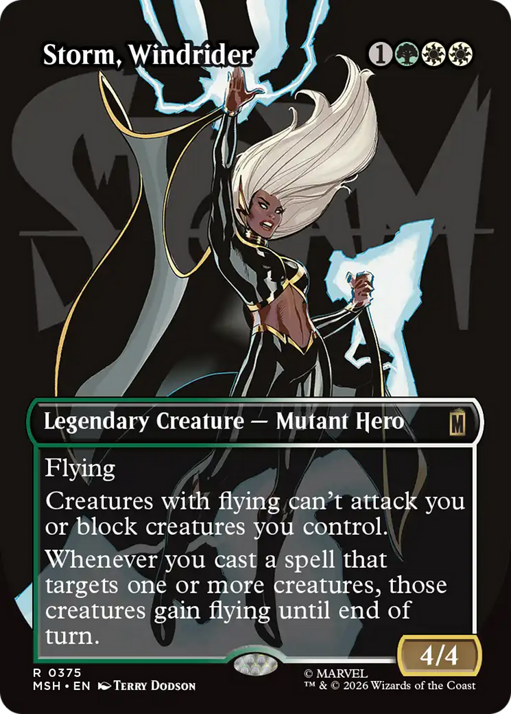 Storm, Windrider (Borderless) [Marvel Super Heroes] | Red Claw Gaming