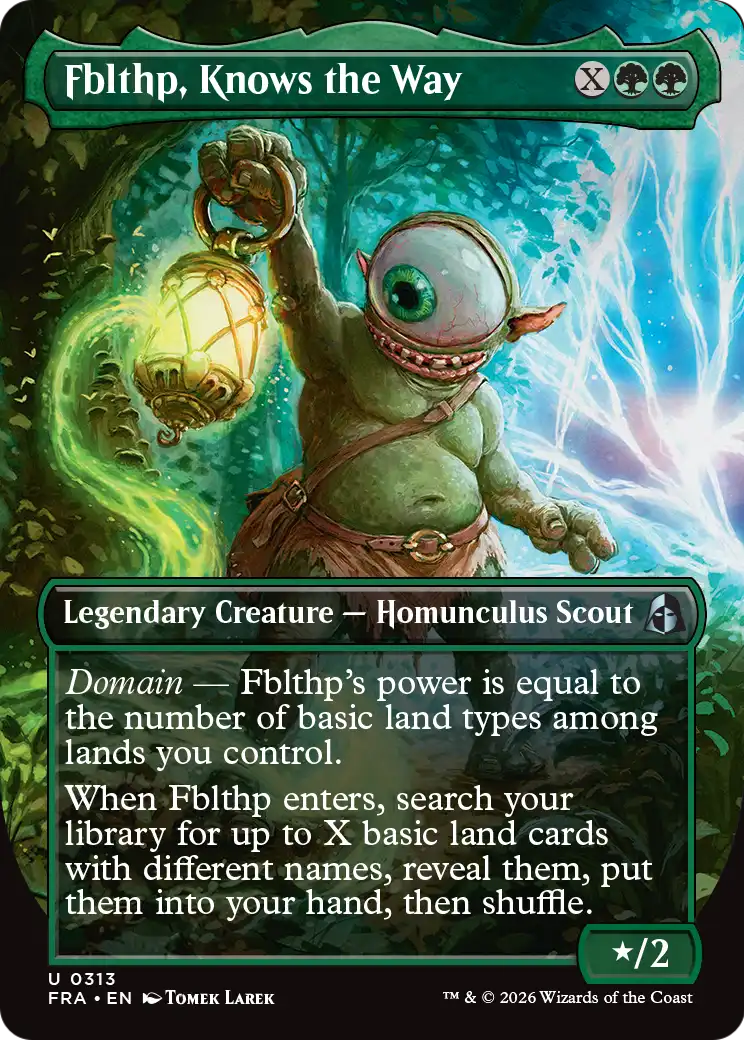 Fblthp, Knows the Way (Borderless) [Reality Fracture] MTG Single Magic: The Gathering | Red Claw Gaming